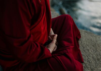 monk meditating